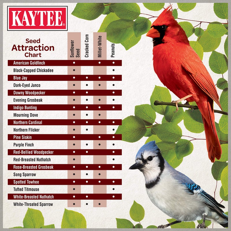Kaytee Wild Bird Ultimate Birder's Blend Food Seed For Grosbeaks, Cardinals, Nuthatches, Woodpeckers & Other Wild Birds, 10 Pound - Image 5